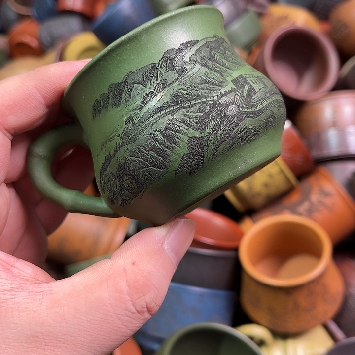 紫砂茶杯全手工紫砂主人杯