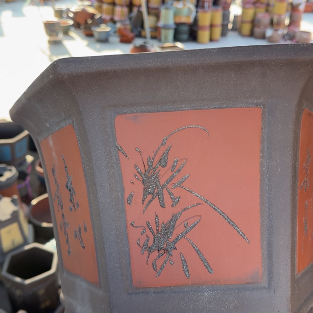 花盆紫砂口径33.21口径