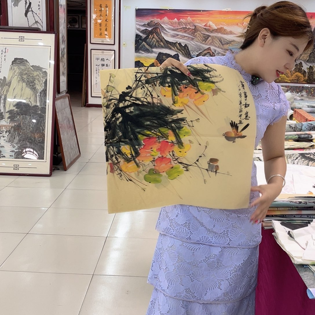 国画纯手绘国画山水花鸟