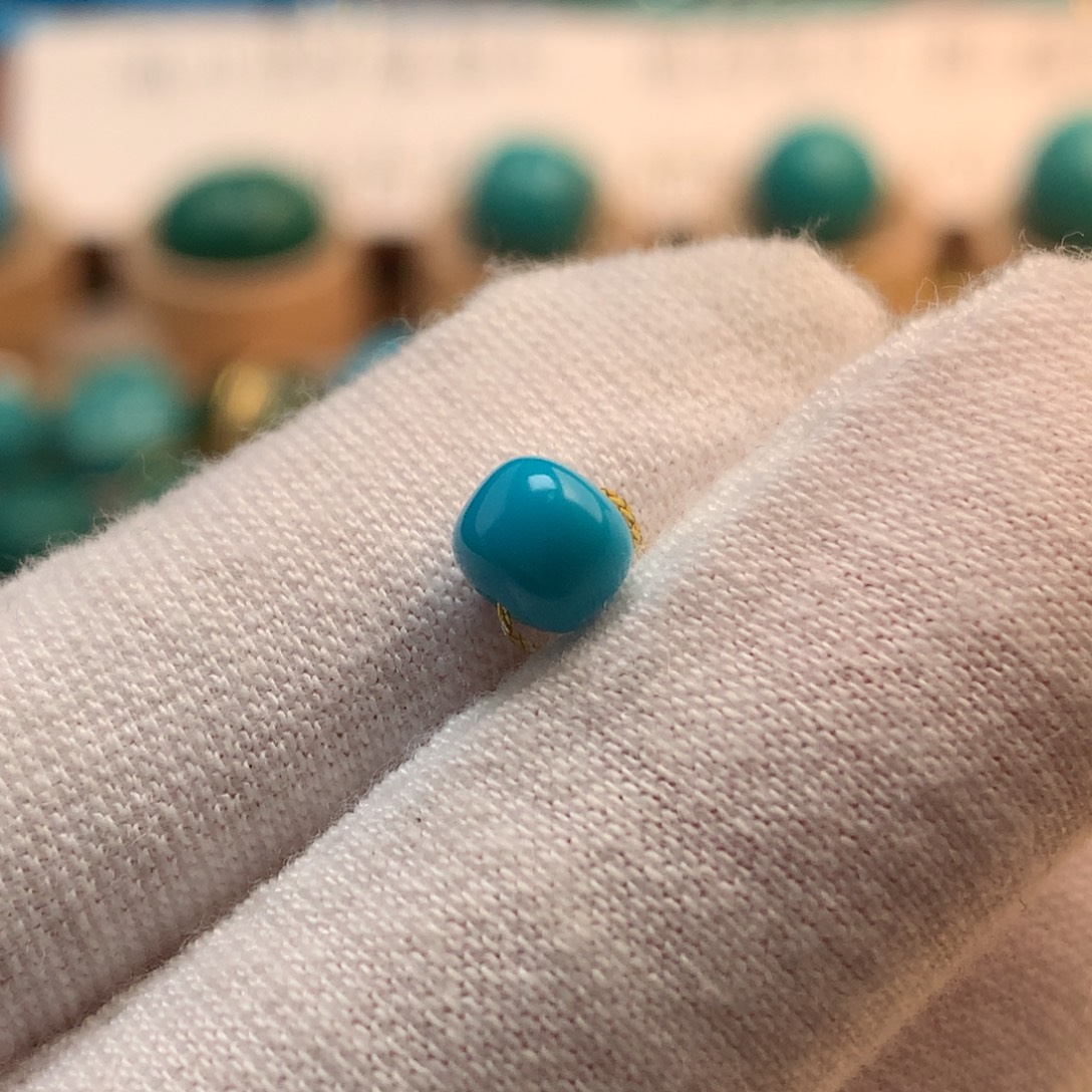 绿松石未镶嵌挂件5.6mm