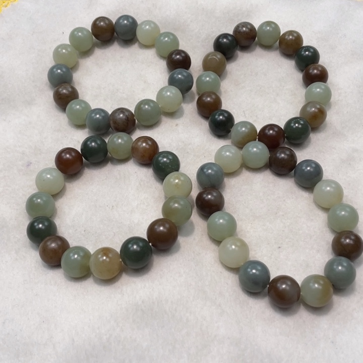 和田玉未镶嵌手串新疆且末青花多宝娄兰卡14柔光多样性拍一发一