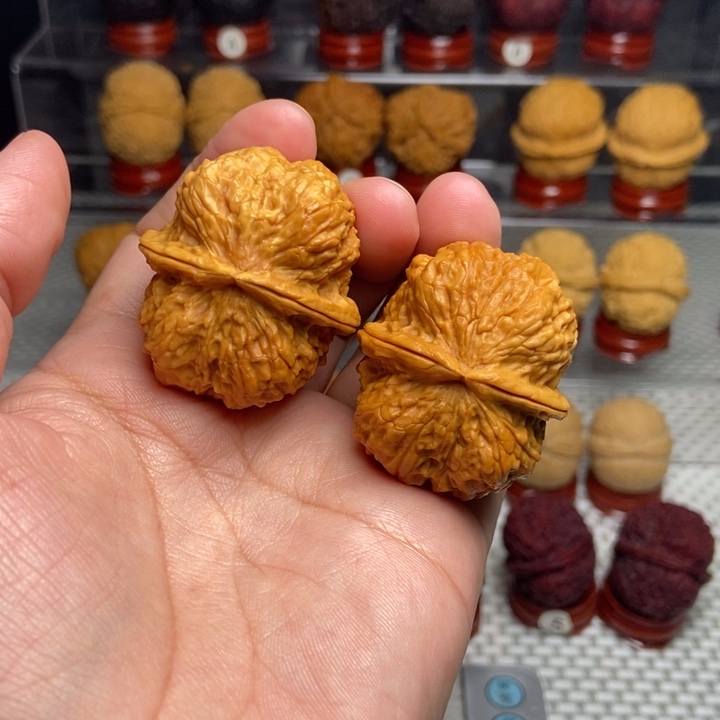 文玩核桃把件鬼脸铁蝴蝶29