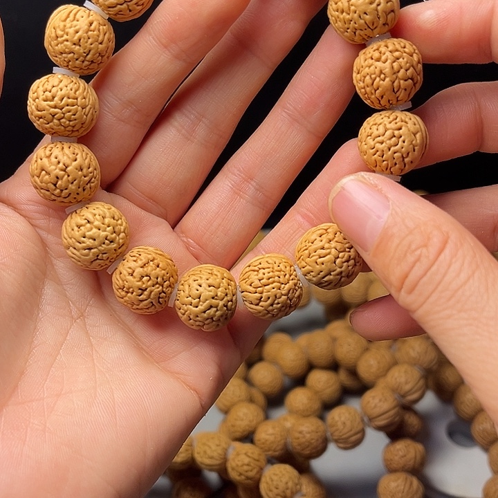 白***柏桃核吊坠桃核手串