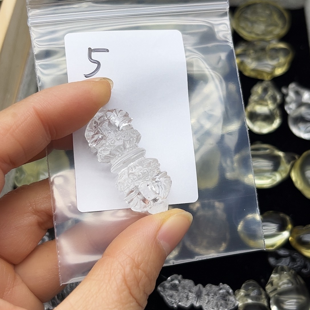 水晶颈饰未镶嵌白水杵5号