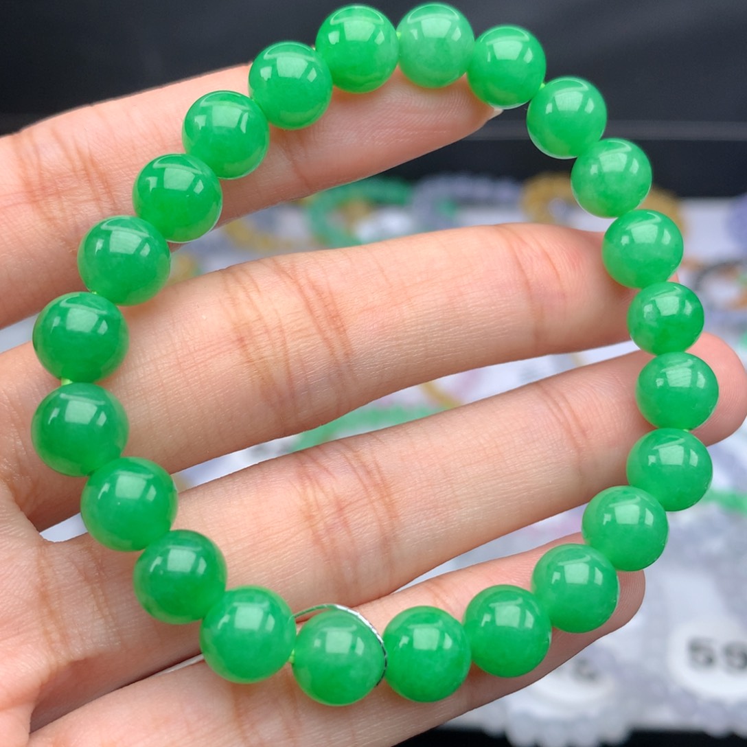 翡翠手链未镶嵌卡