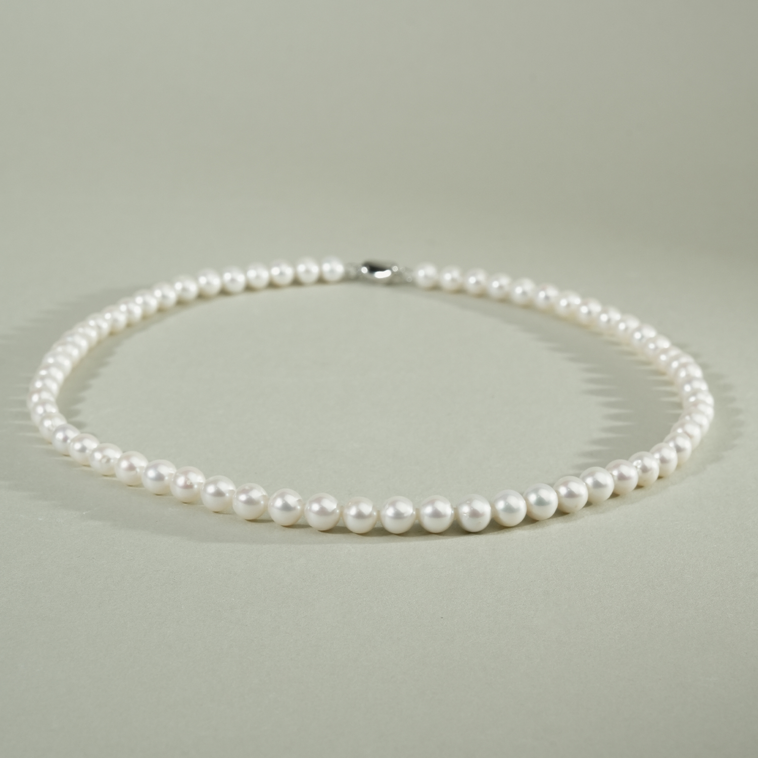 7-8mm 云季 XYG-91 淡水珍珠项链精致极强光女神点位简约通勤45cm