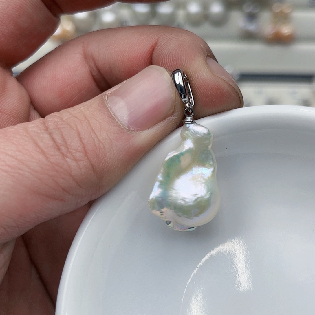 淡水珍珠吊坠(不含链)未镶嵌16