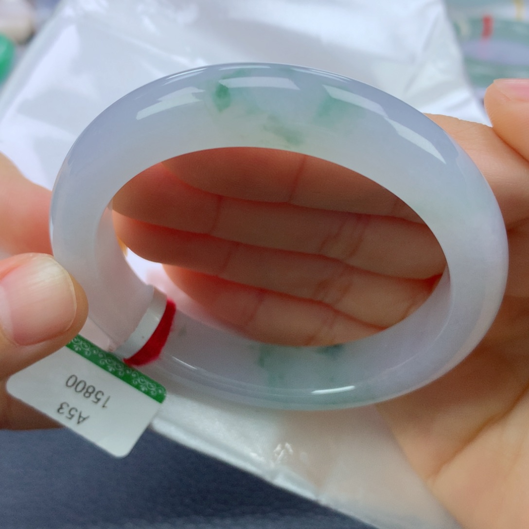 翡翠手镯未镶嵌53.8正