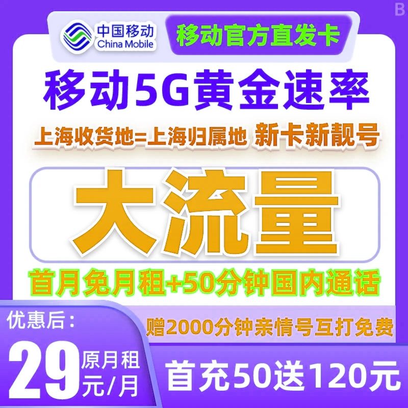 流量卡9.9 360移动全国通用流量移动19 流量卡移动流量王卡-2