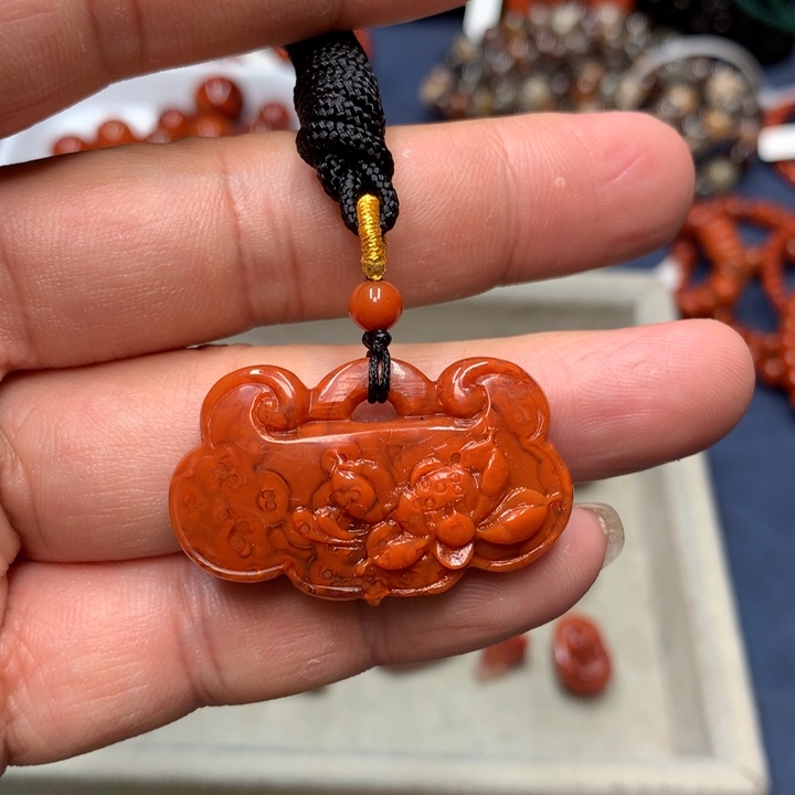 吊坠(不含链)未镶嵌南红玛瑙