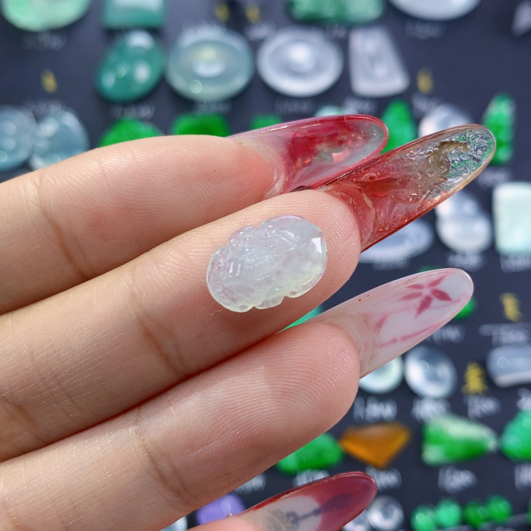 翡翠颈饰未镶嵌纯天然缅甸翡翠A货