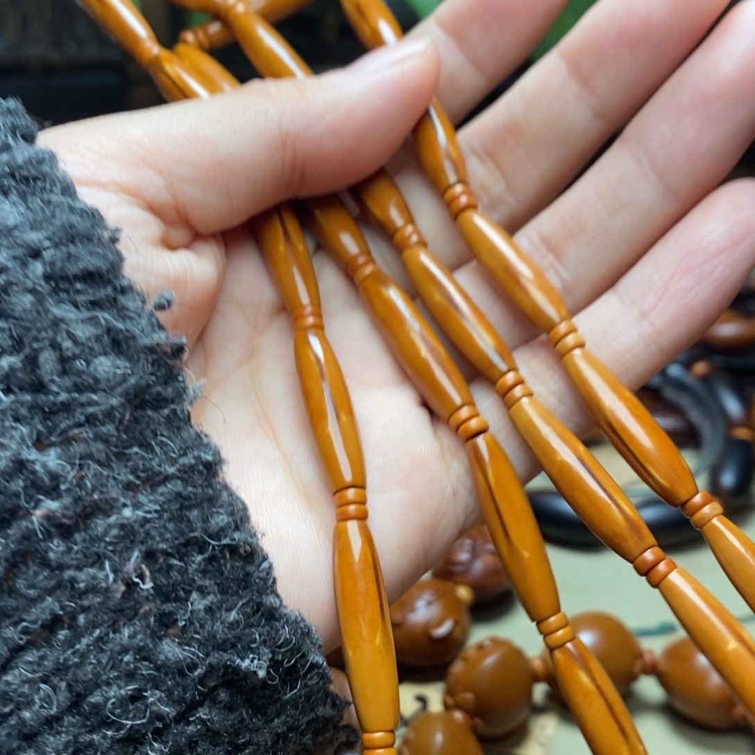 W***G手串/手链橄榄核柳叶实心籽0.6