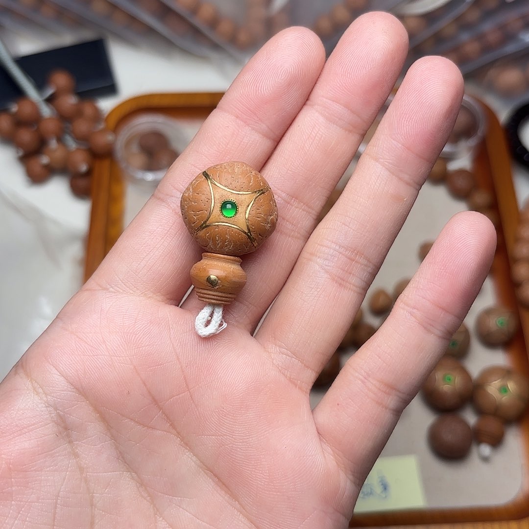 嘟***鸡手串凤眼菩提麒麟三通21+