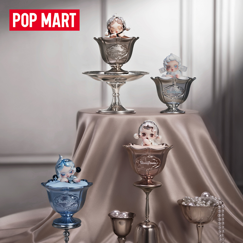 泡泡玛特SKULLPANDA餐桌系列香薰蜡烛盲盒