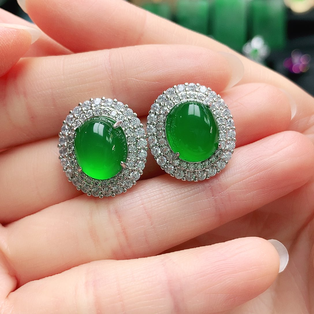 玛瑙/玉髓耳钉未镶嵌