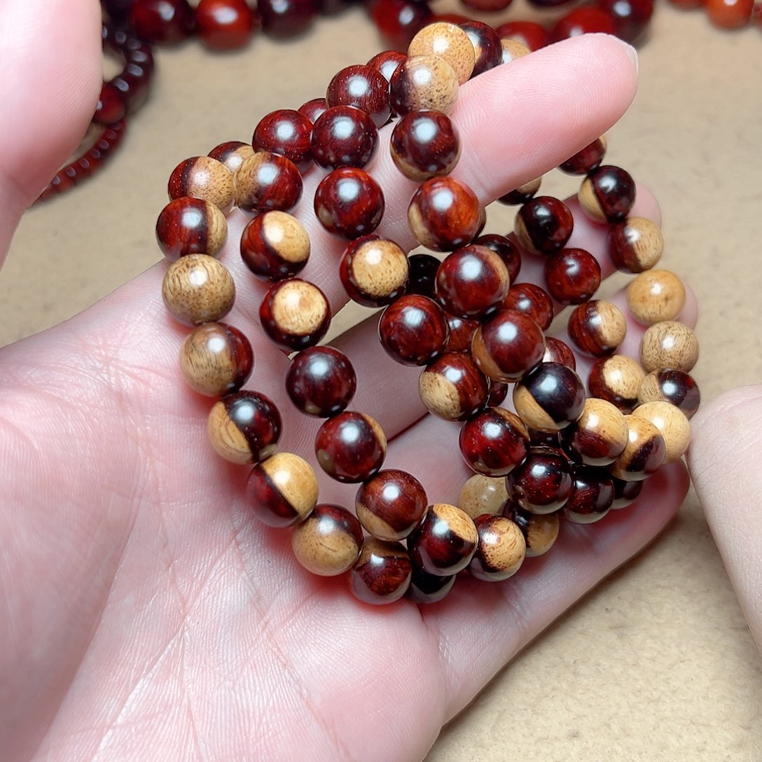 小叶紫檀手串/手链10琴料阴阳珠