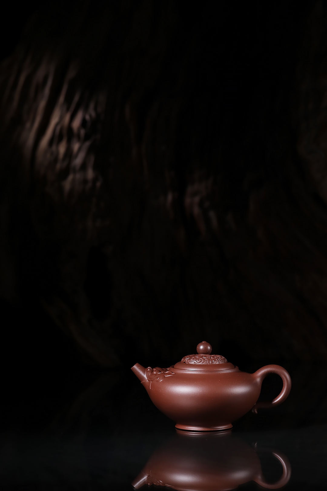 宜兴红泥紫陶紫砂壶祥云底槽青汪庆明制茶壶泥壶茶具紫砂茶壶自己