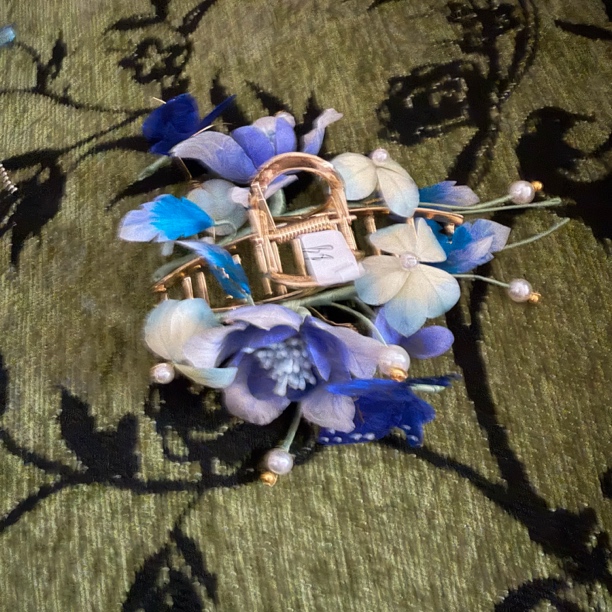 大麦吖古风发饰汉服绒花发簪 手工制作默认微瑕 