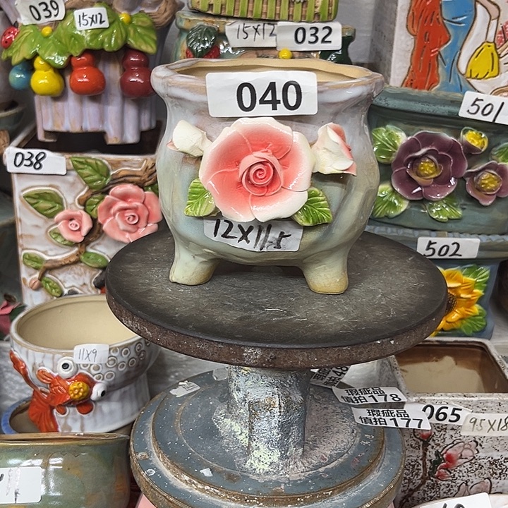 粗陶材质多肉花盆