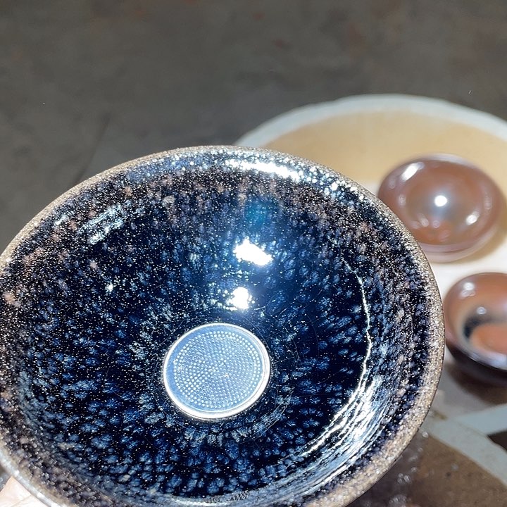 茶盏天****6铁胎建盏黑底茶漏