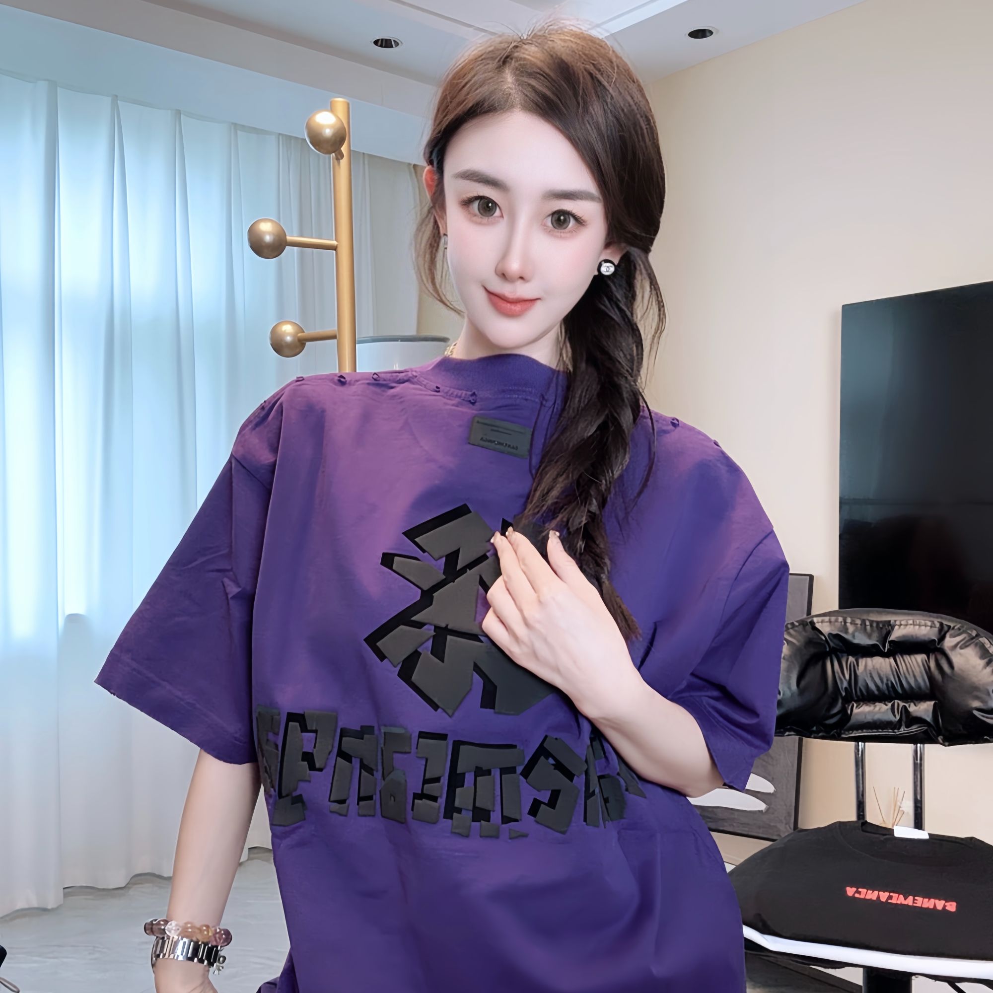 【55117】时尚百搭款纯棉T恤