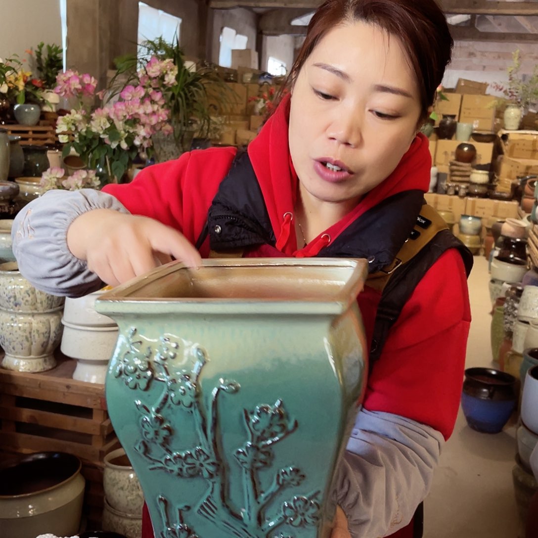 紫砂花盆高度24口径20