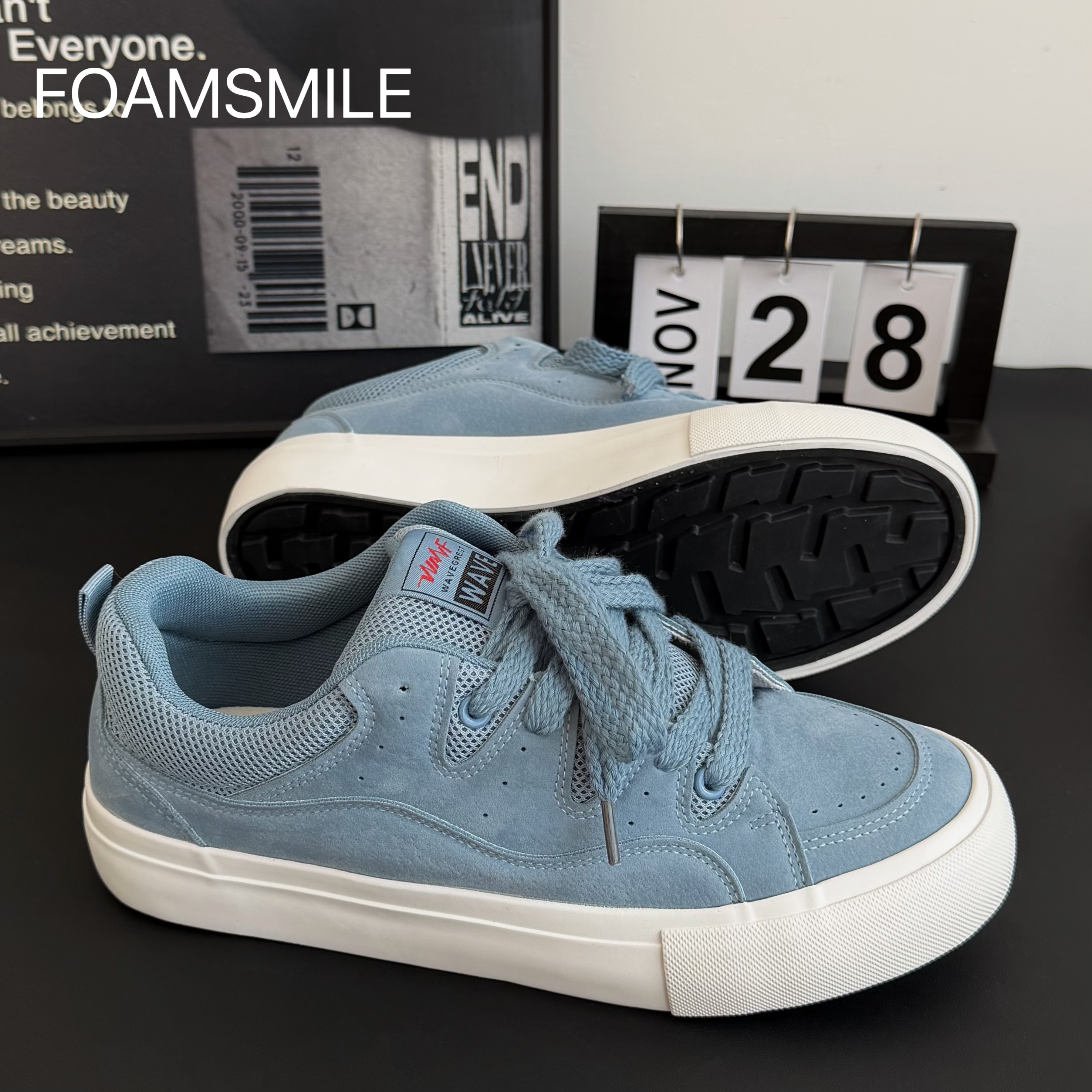 Foamsmile| 经典小白鞋学生板鞋简约男鞋学生休闲运动潮流小众