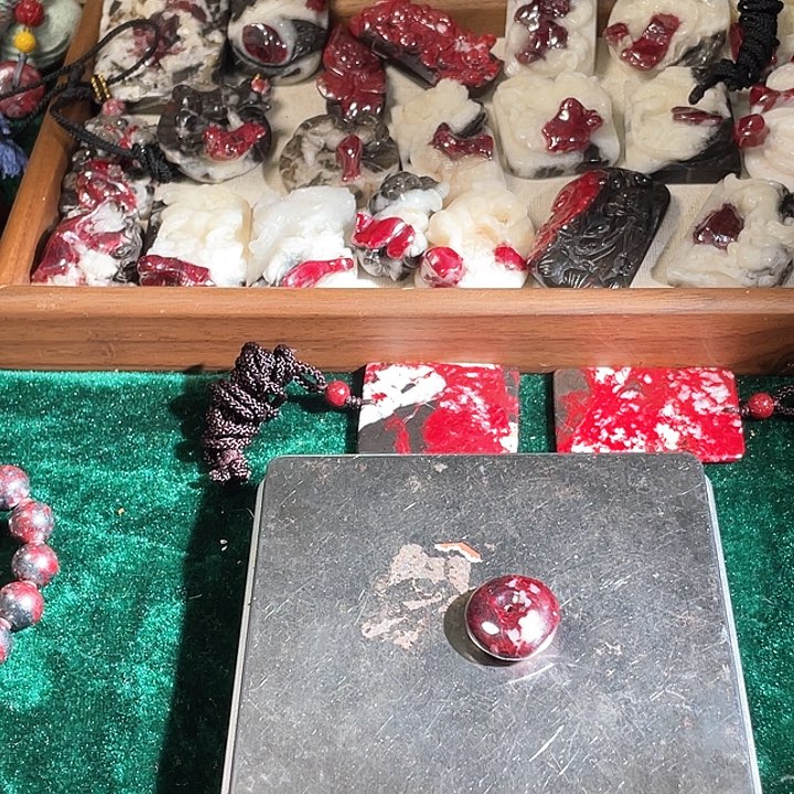 天然辰砂原单首饰