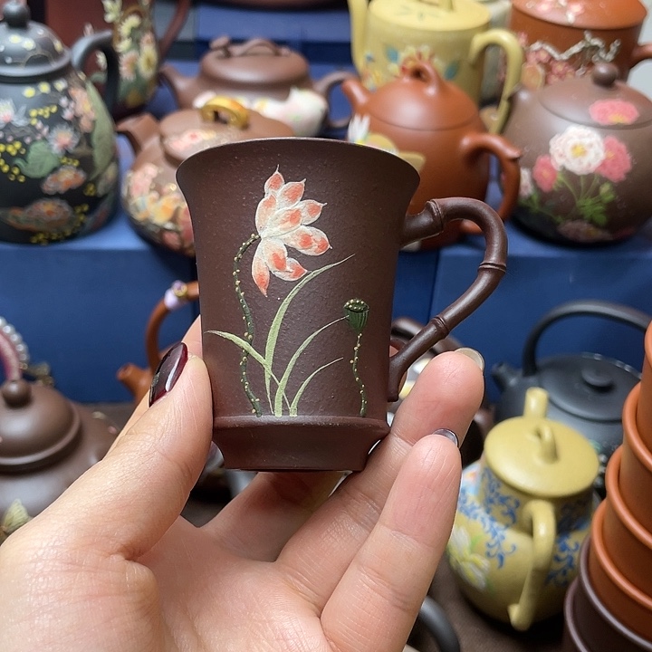 紫砂茶杯紫砂主人杯60cc