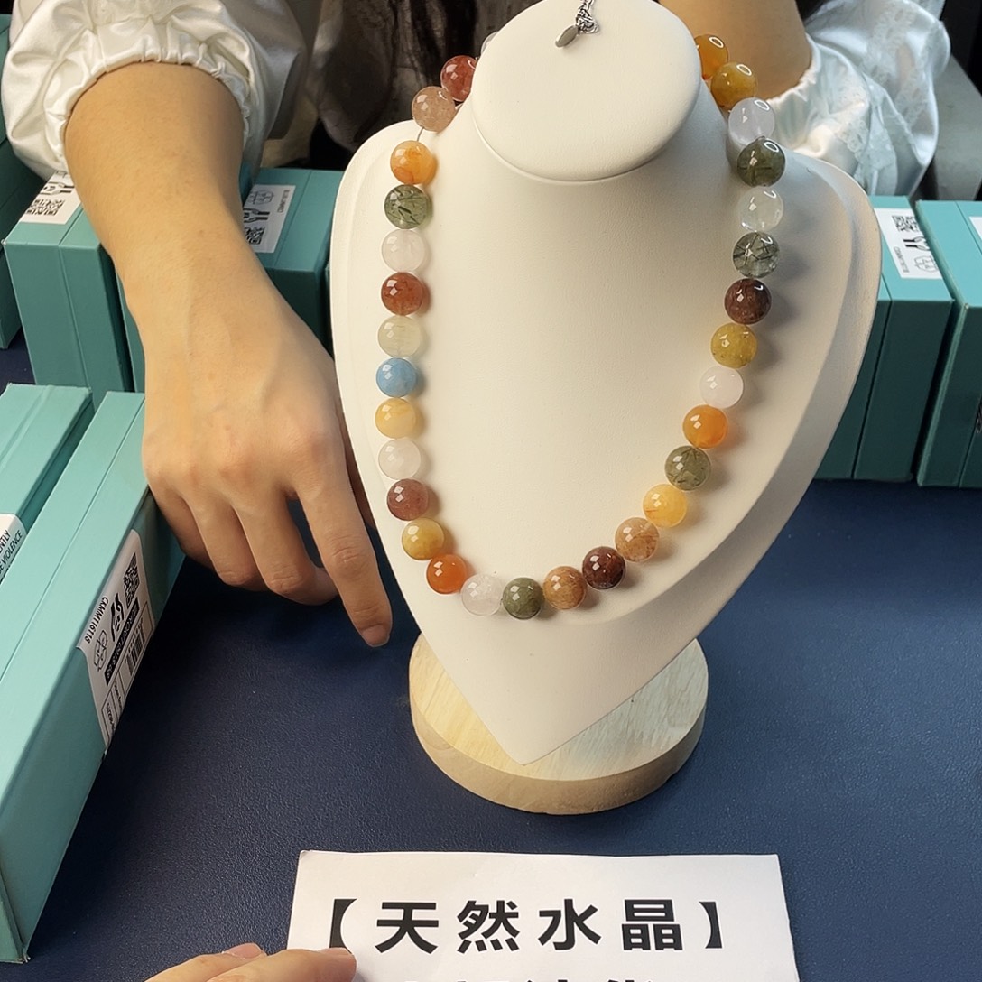 水晶手链银S925镶嵌