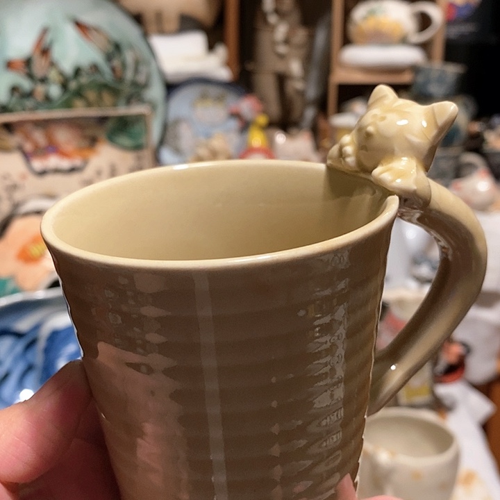 搪瓷猫咪马克杯………