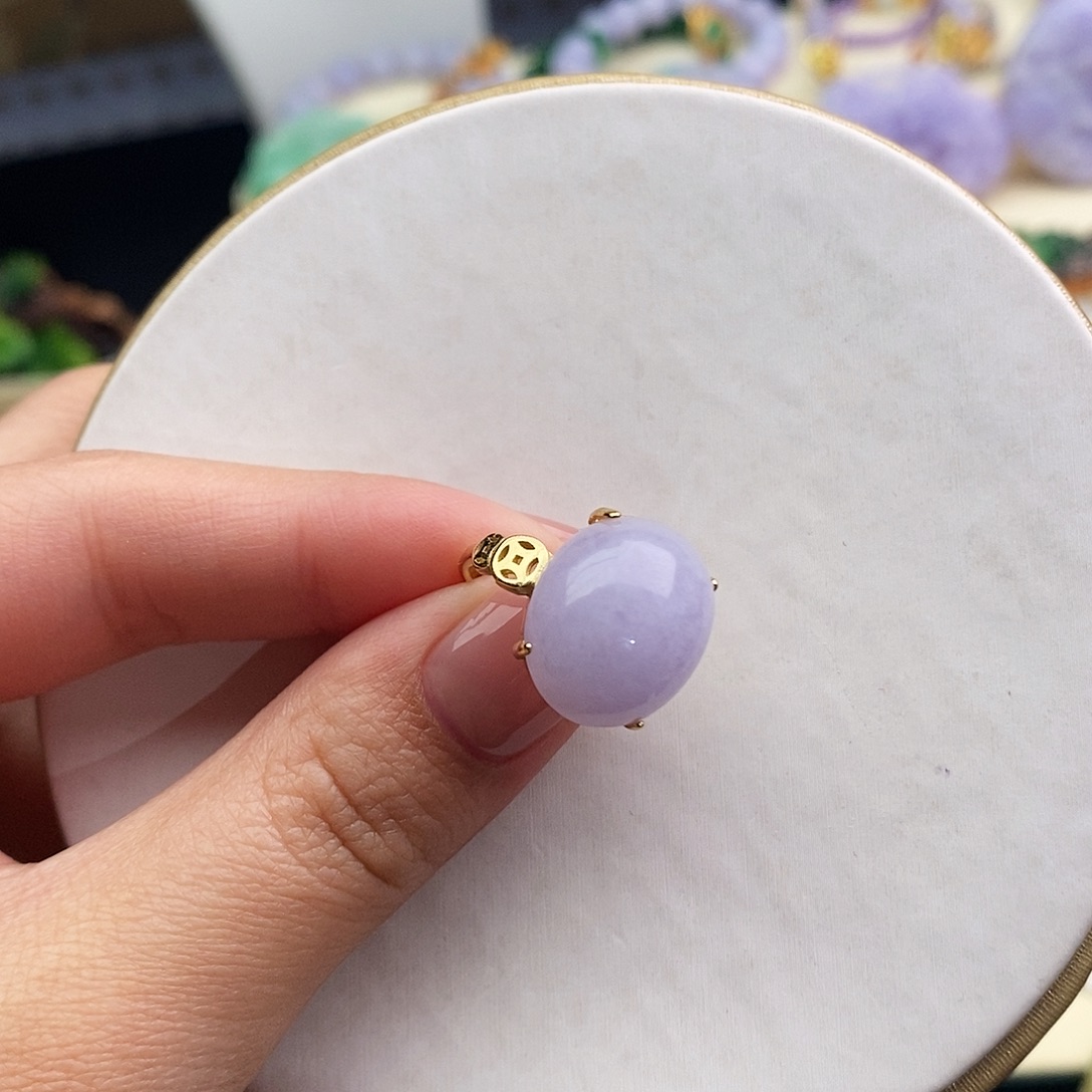 翡翠未镶嵌戒指戒指