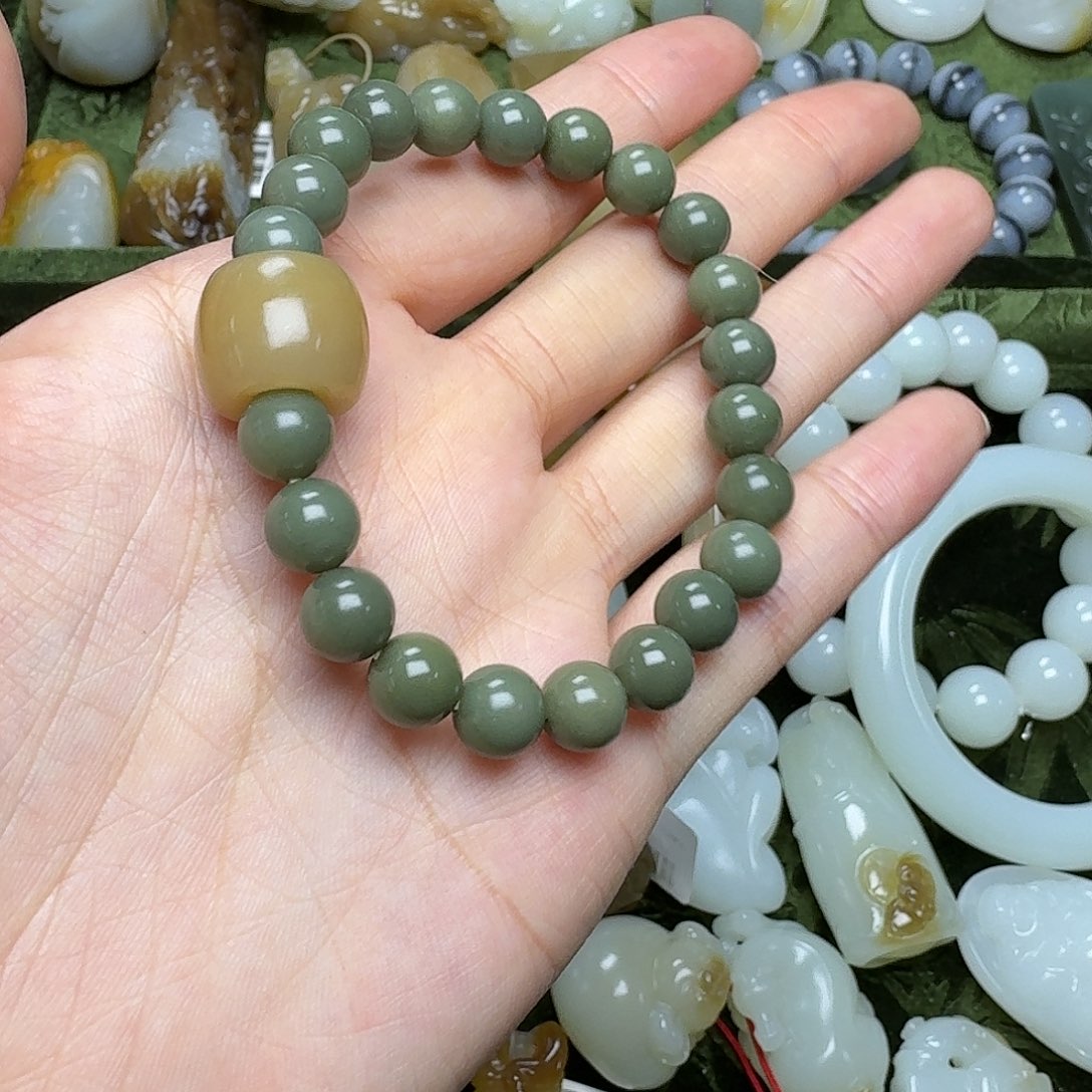 和田玉手链未镶嵌