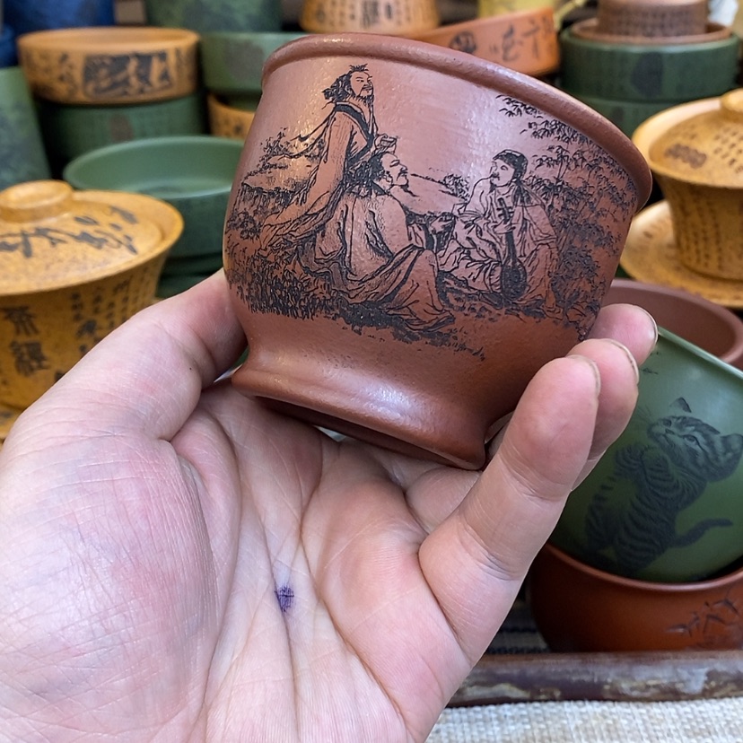 【闪购商品】紫砂杯子宜兴全手工紫砂杯