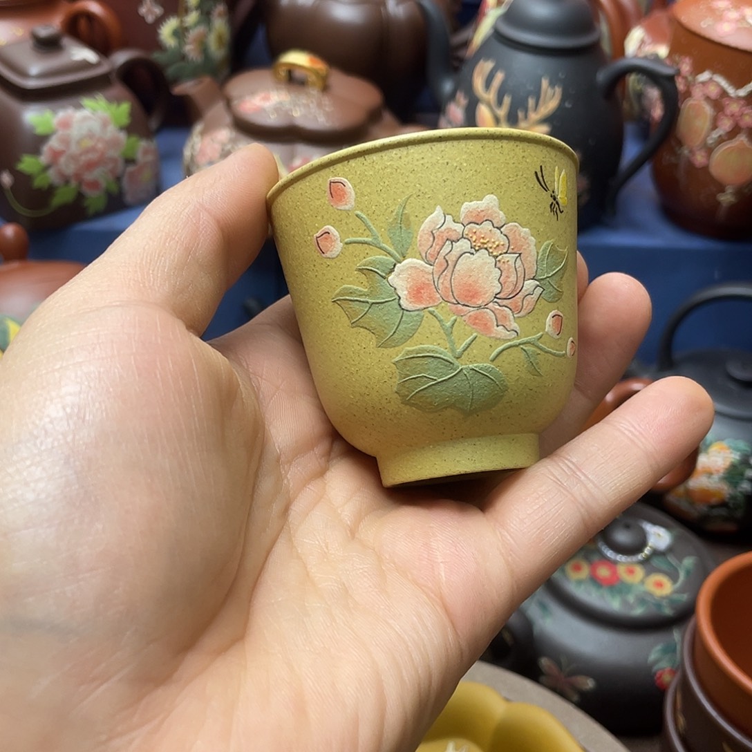 红泥茶杯紫砂主人杯80cc