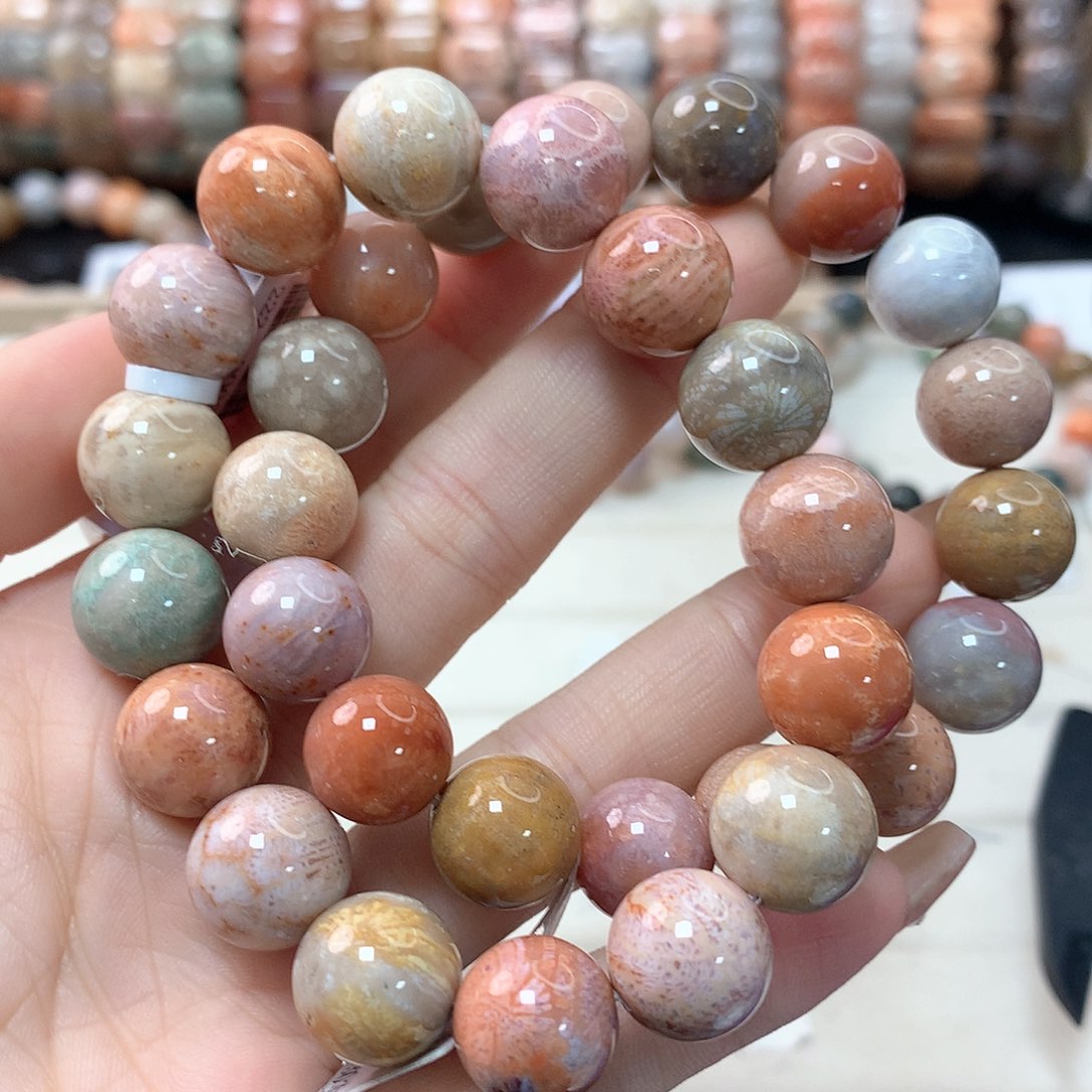 硅化珊瑚（珊瑚玉）手链未镶嵌小**～267