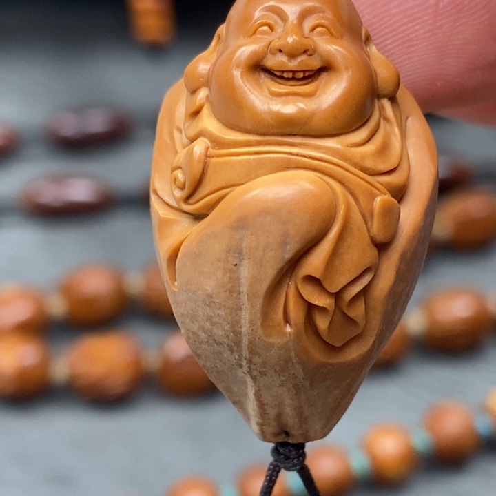 橄榄核手串/手链包衣如意弥勒单子