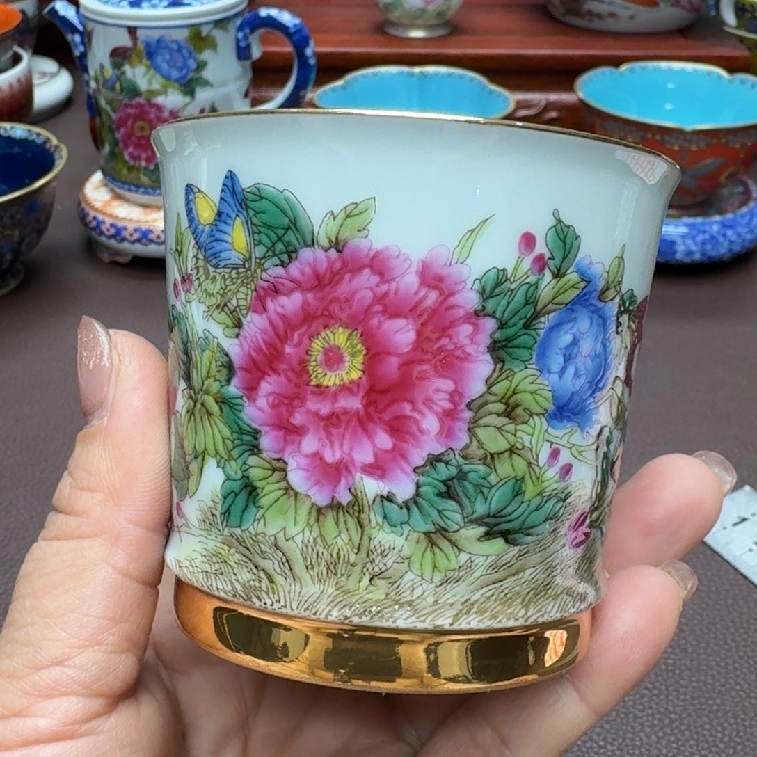 瓷片景德镇仿古手工制作精品展示