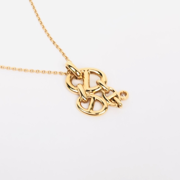 妃鱼/爱马仕/合金/项链/95新/凡2/3