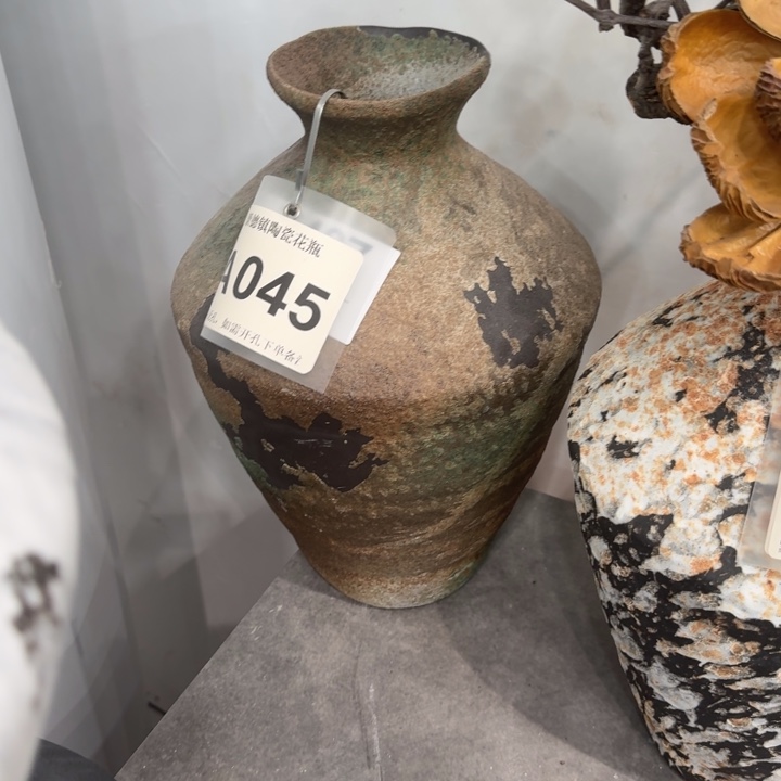 花***姐瓷片景德镇高温花器编码045高33口6默认无孔