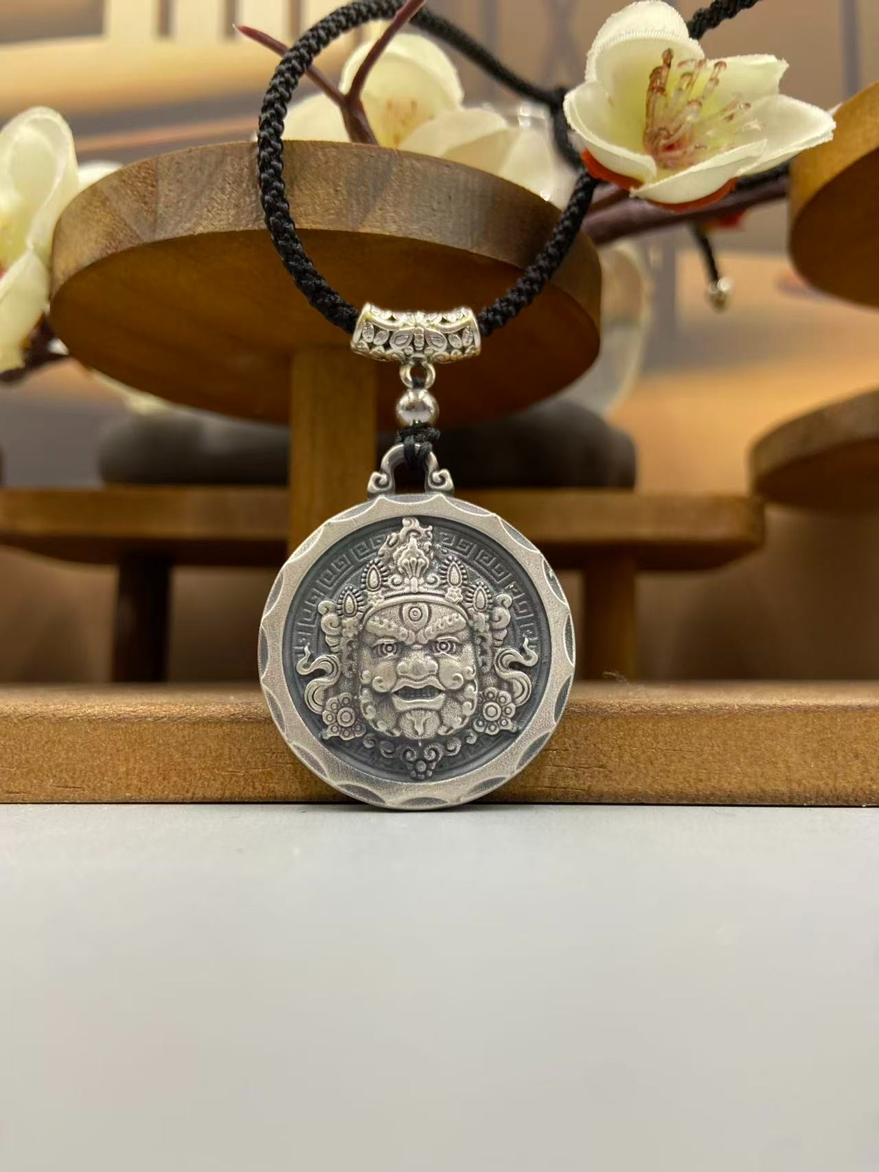 吊坠足银 【新款】黄财神  足银999 吊坠 20g  复古版 