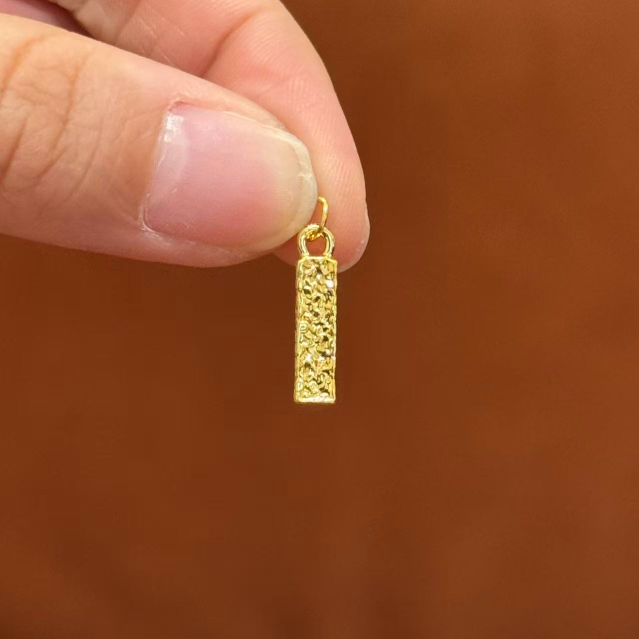 贝贝黄金 足金999 小鱼鳞柱 四方来财 素金 圆环 5D工艺 2331