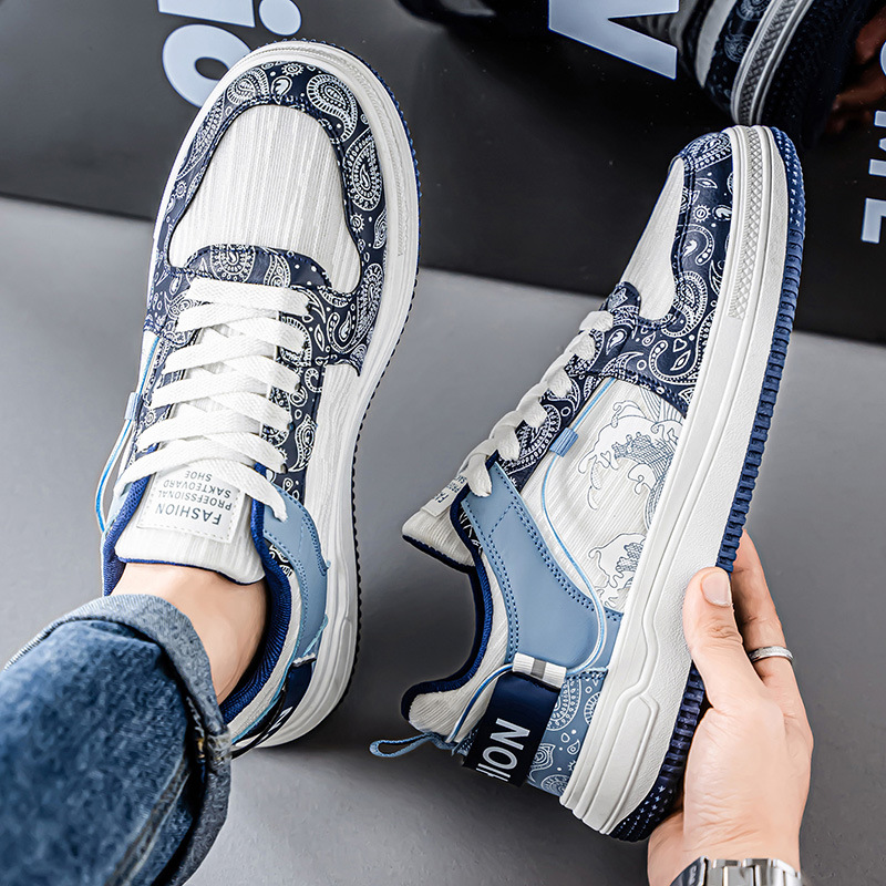 【正品】啄木鸟2025春季新款男鞋透气运动板鞋韩版潮流百搭鞋子男鞋