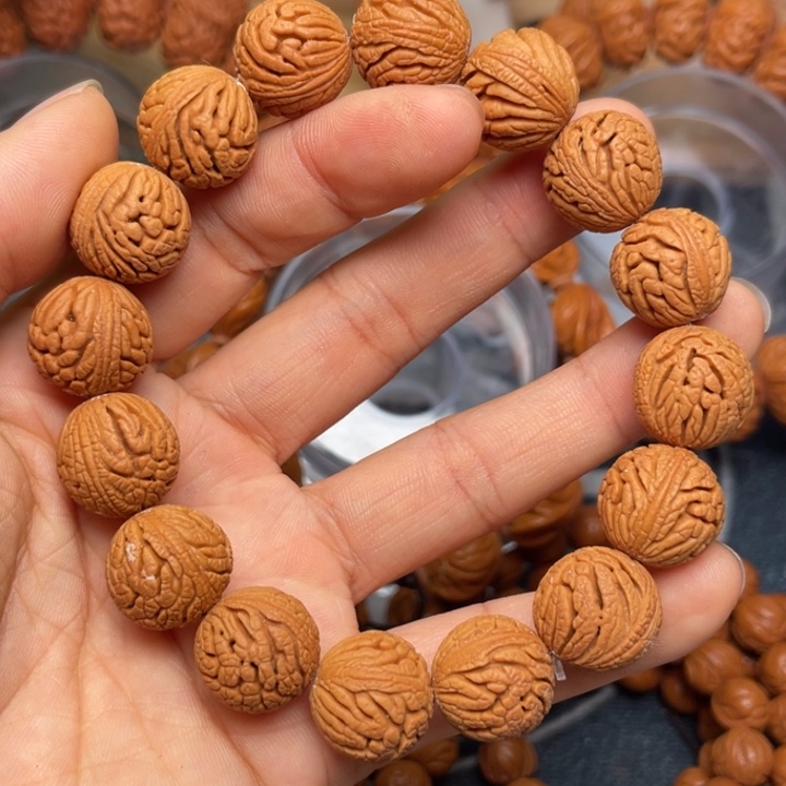 桃核手串龙纹桃核5