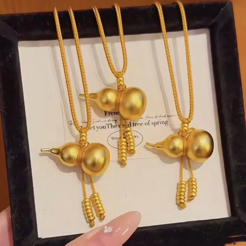 合金吊坠 实心葫芦流苏吊坠