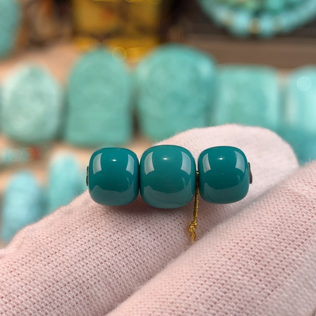 绿松石未镶嵌三件套老型卡8.3