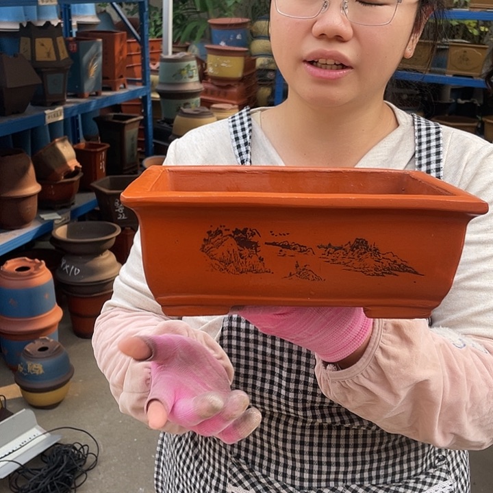 26红马槽一个花盆紫砂花盆紫砂