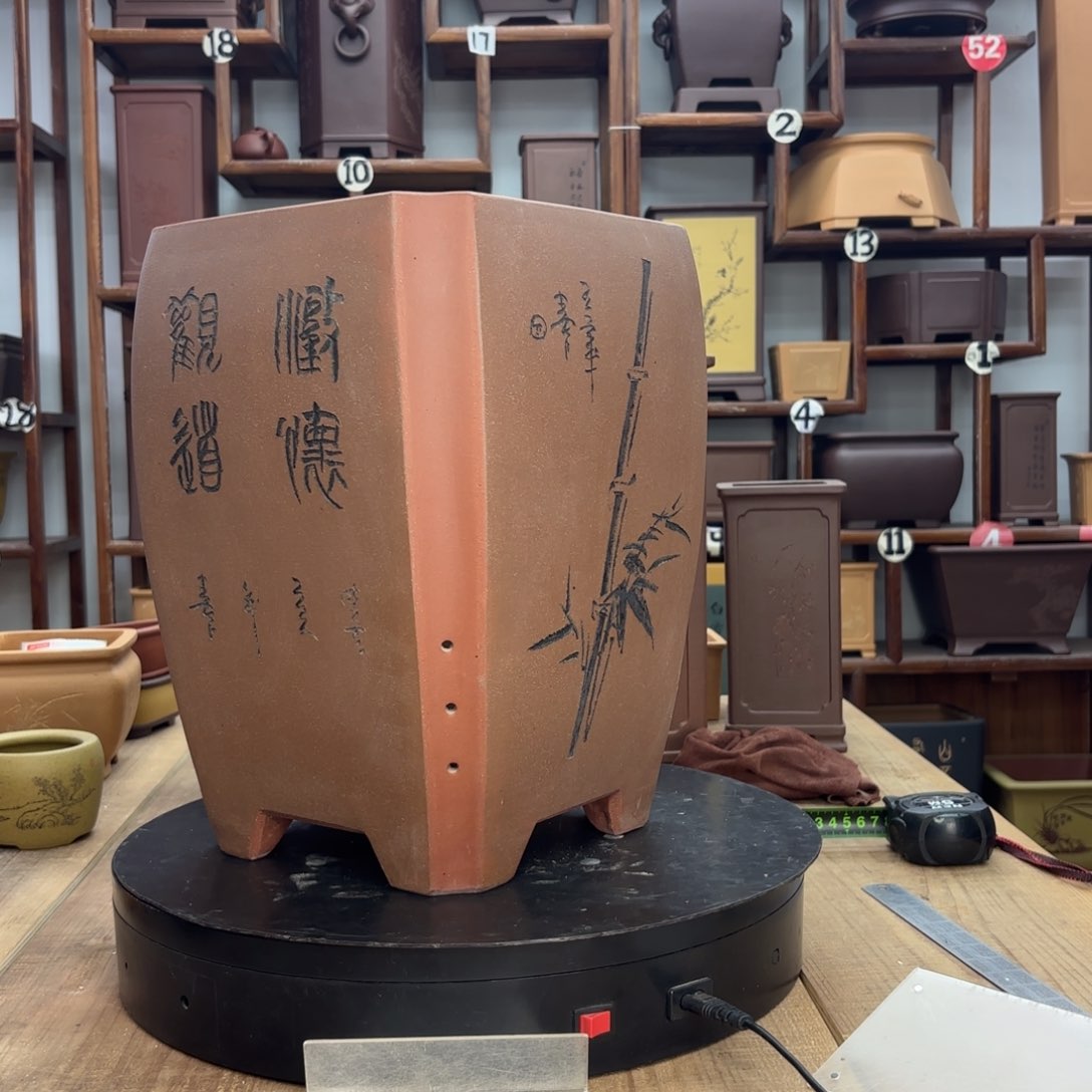 紫砂花盆傑**园微瑕花盆