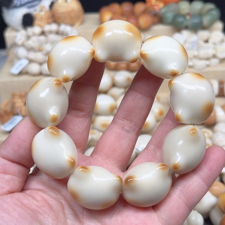 菩提根/象牙果手串卡27 小猫猫头2-13-22