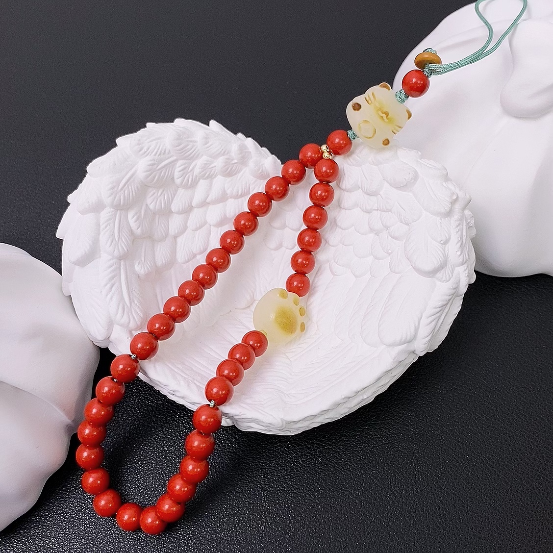 含辰砂工艺品朱砂手机链-多样式发一